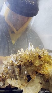 😲Wow!💎@thepolishedpinky spent 5 hours carefully extracting this Fisher Mountain showstopper during a private dig 👏 They brought it back to our washroom so Jerry could reveal just how incredible it is ⛏️ Visit avantmining.com for information on booking private digs Music: "Take A Stance" by Sven Lindvall via Epidemic Sound #crystals #quartz #crystal #quartzcrystal #mining #minerals #crystalhunting #crystalfamily #crystalhealing #metaphysical #ilovecrystals #crystalsoffacebook #rockhound #rockh