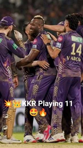 🏏💥KKR playing 11 vs SRH!🤩 #ipl #trending #cricket #shorts #ytshorts #viral