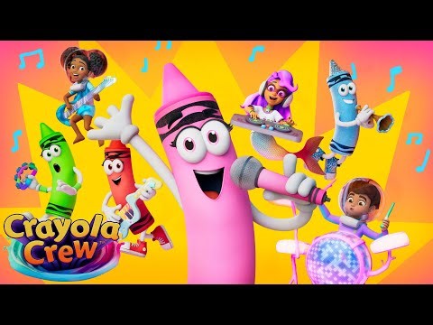 Pinkie's Music Video! | 1+ HOURS of Crayola Crew | Fun Imagination Cartoons for Kids