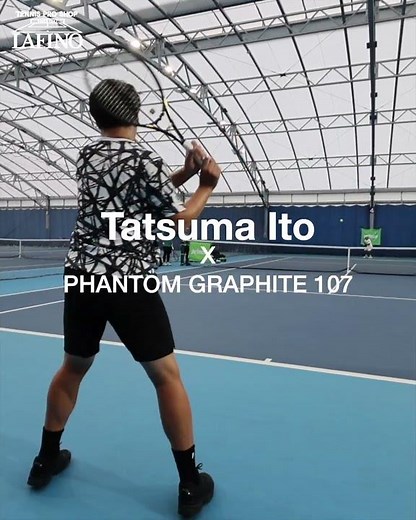 【プリンス】伊藤竜馬プロ x PHANTOM GRAPHITE 107 ウォーミングアップラリー。 #テニス #tennis