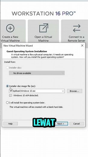 Dear Install Windows 10 from VMware 💻
