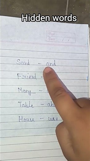 #Hidden words