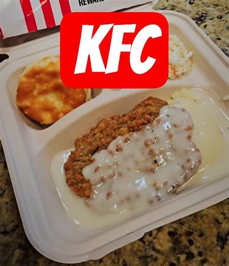 KFC chicken fried steak dinner. #genx #food #generationx #fredthefoodie
