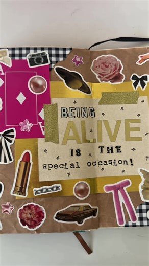 Blindly picking items to Junk Journal with! Stickers from @Clutter Co @Trinket Party 🎀 @Prince of California #junkjournalwithme #journalprompts #junkjournaling #junkjournal #creatorsearchinsights