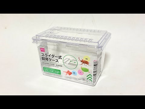 Thorough review of Daiso's new product, slider-type breeding case