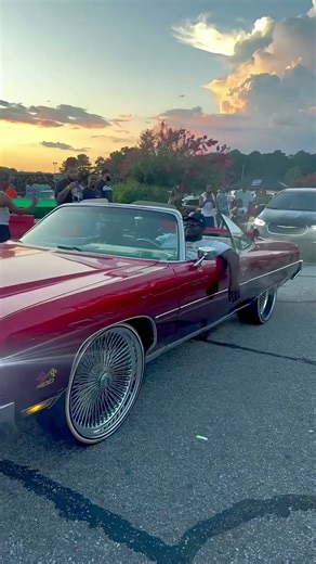 Bro smashing it in his 73 Chevy vert on 24's Daytons