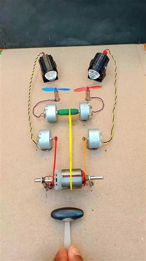 DIY Motor Armature Experiment for Power Generation