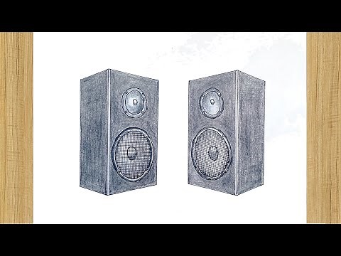 Speaker Drawing Step by Step | How to Draw a Speaker Step by Step Easy