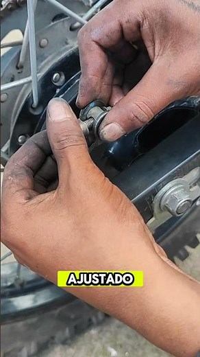 How to adjust a motorcycle rear brake 🏍️ #motorcycles #learnmotorcyclemechanics #automobile