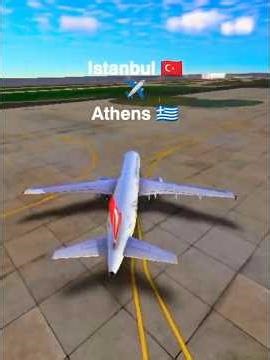 Istanbul 🇹🇷 ✈️ Athens 🇬🇷 (Aegean Crossing 🌊) #aviation #flightsimulator