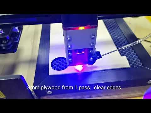 How to setting cut the plywood via Lightburn software with NEJE 30W Laser Engraving machine