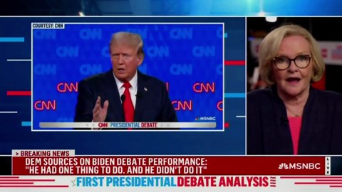 MSNBC’s Claire McCaskill admits Biden ‘failed’ to prove he’s fit for office during debate
