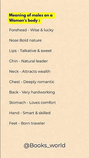 What Does Your Mole Say About You? 🤔✨