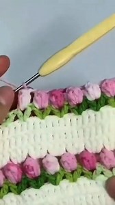 Crochet Tulip Stitch Pattern Video 🌷 | How To Make