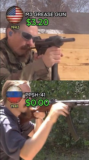 M3 Grease Gun vs PPSh-41 – WWII’s Slowest vs Fastest SMG 💀