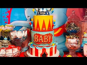 Dumbo themed Baby Shower Cake Decorating