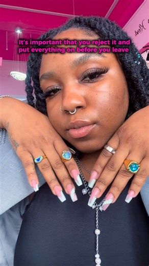 POSSÉ by Rodonya | Jewelry💎 | possecompany.com 🛒 on Instagram: "Who else puts their new accessories on immediately after purchase? 🙋🏽‍♀️✨💕 Unlocking baddie mode on sight 😎🎀 Shop the look 🔥: • Seafoam bangle in 🟤🟢 • Angel Ring in 🔵 • Infinity Stone ring in 🔵 • Amara Ring 💍 • Ocean Spade Ring ♠️ • Pearl Obsession Lariat/Long Necklace #shopthelook #possébyrodonya #jewelrystyling #reelstrend #bajanfashion"