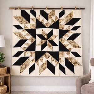 Obsidian Starburst Quilt Pattern: Easy Applique DIY (PDF) - Etsy Australia