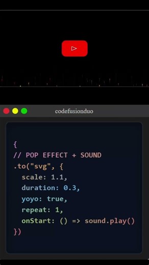 Youtube logo Animation #backend #coding #html #css #webdesign #programming #frontend #python