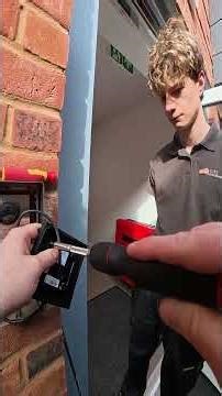 Hikvision reader swap out for Net2 panel mount reader on Hikvision module intercom #ipcom #intercom