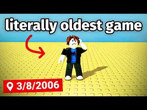I Found The Oldest Games on Roblox (literally)