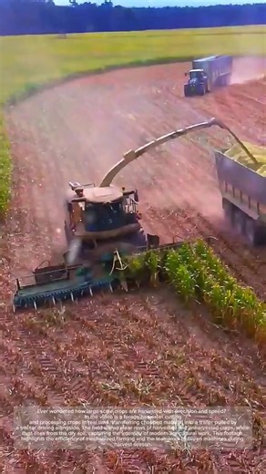 Forage Harvester in Action | Efficient Crop Collection #heavymachinery #farming #agriculture #farm