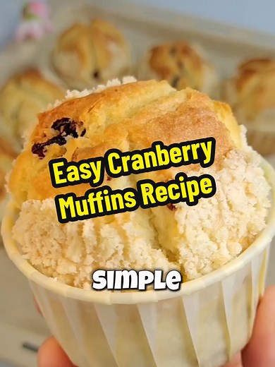 Easy Cranberry Muffins Recipe: Bake Delicious Treats