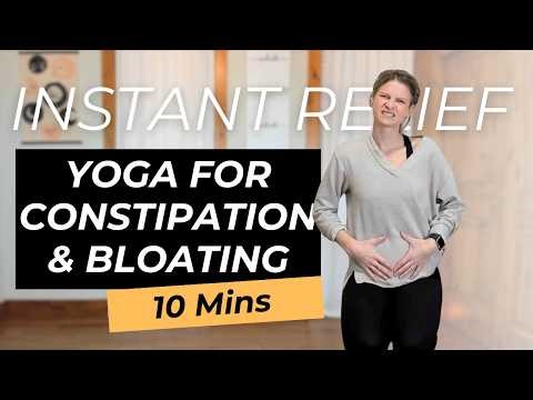 How to Reduce Constipation | Gentle Yoga you can even do in bed