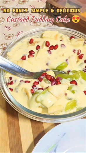 Vanilla🤤Custard pudding 😋 cake#youtubeshorts #custurdrecipe #cakerecipe