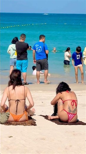 🇹🇭Phuket Beach Wonderful Beach Nice Summer Holiday 54⛱️ #phuketbeach