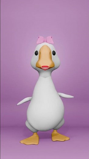 Dancing Duck Animation – Funny & Cute 3D Blender Loop #duck #blender #danching