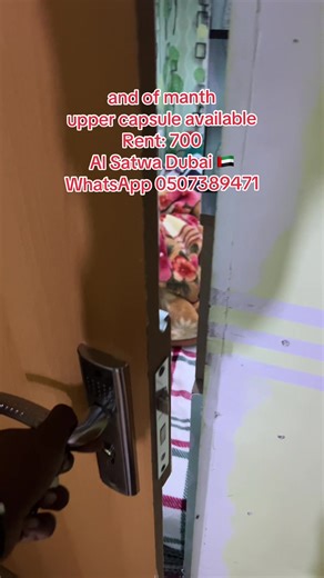 Upper Capsule Available for Rent in Al Satwa, Dubai