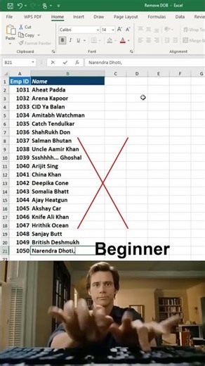 Remove DOB In Excel #microsoftoffice #shorts #tricks #MSExcelfacts