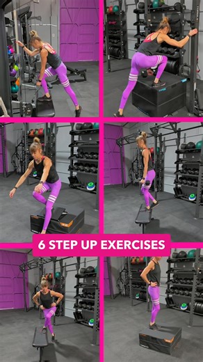 Almost every exercise can be adjusted and varied to focus on what we need and match our fitness level and goals. We just have to see opportunity in the options and recognize that changes in tools, postures and positions can all have an impact! Here are 6 step up variations whether you want to focus on your glutes or quads more or just effectively work your entire leg. And meet you where you are at no matter your fitness level! | Redefining Strength