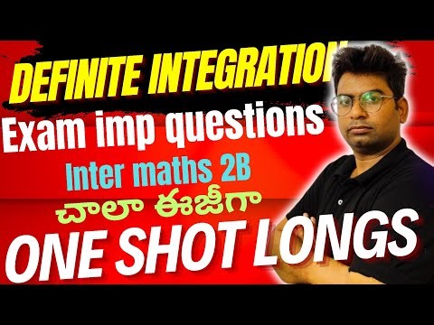 inter maths 2b|ntegration Long imp questions|#inter2b #definiteintegrals #maths2b #intermaths