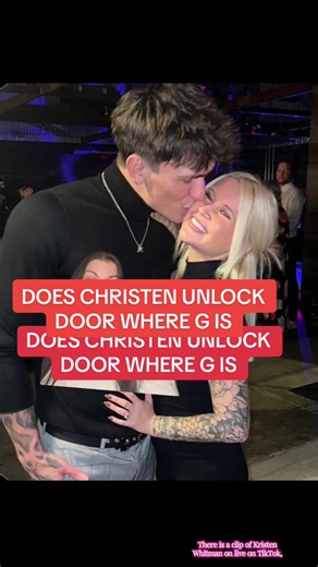 DOES CHRISTEN UNLOCK DOOR WHERE G IS #christenwhitman #rachelweaver #jacobsavage #jacobandchristen #influencers