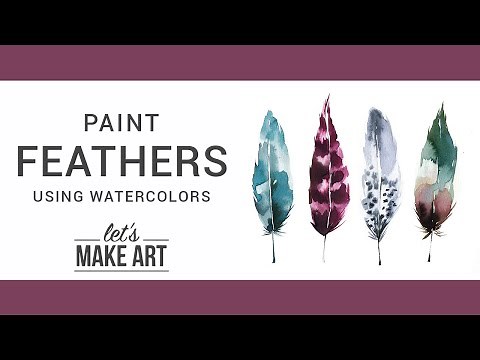 Learn to Paint Feathers with Watercolors!