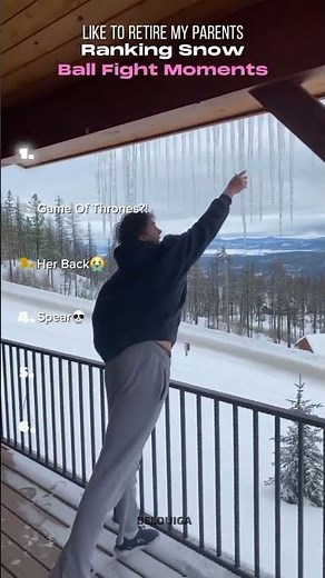 Ranking The Most EPIC Snow Ball Fight Moments☃️ #funny