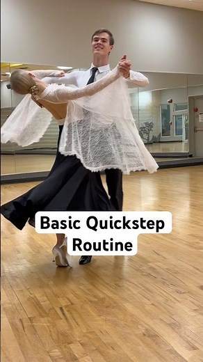 Quickstep Basic Routine With Figure Names❤️ #dance#ballroomdance#quickstep#ballroom