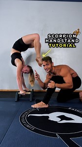 Gabriele Saturno on Instagram: "Scorpion Handstand Tutorial 🦂 The scorpion handstand it’s not an unintentional “banana handstand”. It’s a Yoga pose as well as a position use in circus hand-balancing. It’s not an inherently dangerous position, but please be mindful of over compressing the lumbar spine. If done correctly and built gradually it’s totally safe for the majority of people. We need to “open” 3 main areas: lumbar spine, thoracic spine, and hip flexors. Here are the exercises: &#