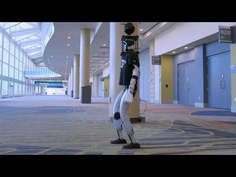 Humanoid robot controlled via Omni One