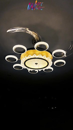 ✨ Upgrade Your Home with Luxury & Comfort! 🌟 Qulik 48" Crystal Chandelier Retractable Fan — the perfect blend of elegance, airflow, and modern lighting. Visit: https://wafimart.myecom.site/categories/193686?selected_category=193686&category_id=193686 💎 Premium Crystal Chandelier Design 🌀 Retractable Invisible Blades 🔇 Ultra-Silent Motor 🌈 3-Color LED Light (Warm / Cool / White) 🎮 Smart Remote Control Included Perfect for your living room, dining space, bedroom, or office. Adds a touch of l