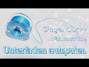 Singer Curvy Sewing Machine - Bobbin Thread - Instruction - Roll up the thread on a spool