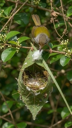 Nature’s Hard Work in One Frame 🐦🌿 #Wildlife #Shorts #Trending #birds #nest #birdingparadise #viral