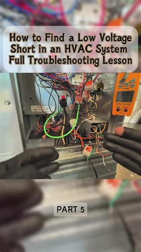 How to Find a Low Voltage Short in an HVAC System — Full Troubleshooting Lesson #hvac #air #airconditioner #conditioner #tiktok