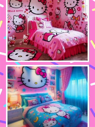 hello kitty bedroom #fyp #foryou #makeitviral #chooseyourgift #gifts