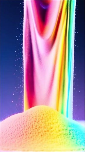 Ultra Satisfying Rainbow Sand Waterfall ASMR 🌈✨ | Relaxing Visuals for Deep Sleep