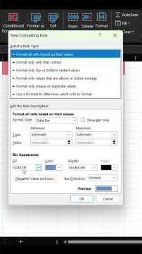 Part 31 : Data bars in conditional formatting - Home tab #Learnexcel