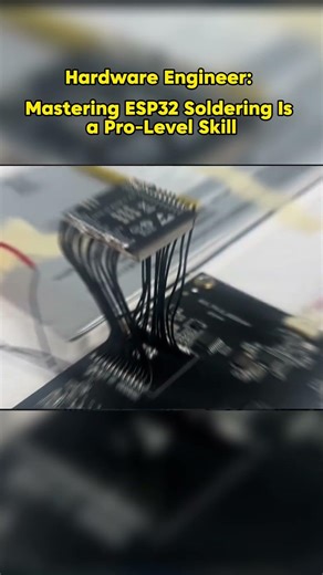 From our intern hardware engineer Soldering ESP32 modules on real PCBs