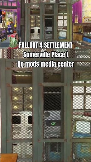 Somerville Place I No mods Media Center FALLOUT 4 SETTLEMENT #settlementbuilding #creativegaming